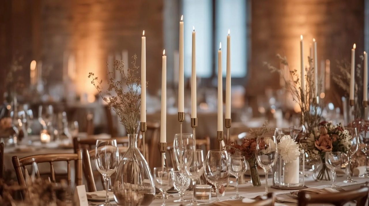 Design Reception Lighting With Scale and Depth